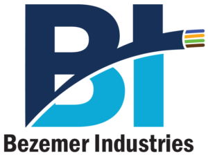 Bezemer Industries logo representing a professional low voltage contracting company specializing in structured cabling, fiber optics, and integrated security systems.