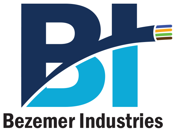 Bezemer Industries logo representing a professional low voltage contracting company specializing in structured cabling, fiber optics, and integrated security systems.